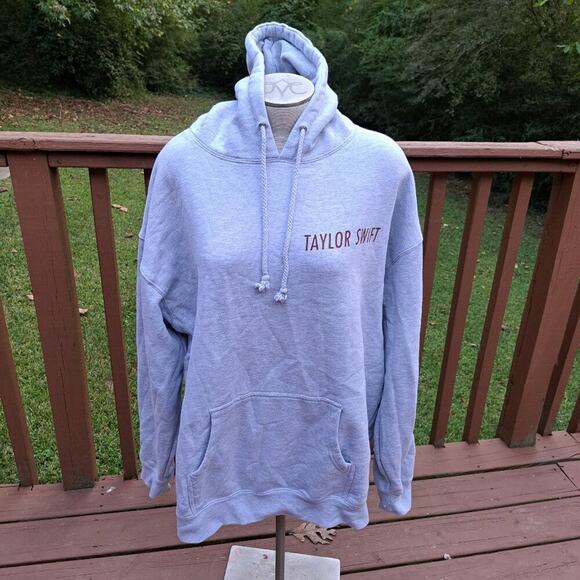 Taylor Swift Hoodie 2XL Gray Red Taylor's Version Pullover Swifties - Picture 2 of 12